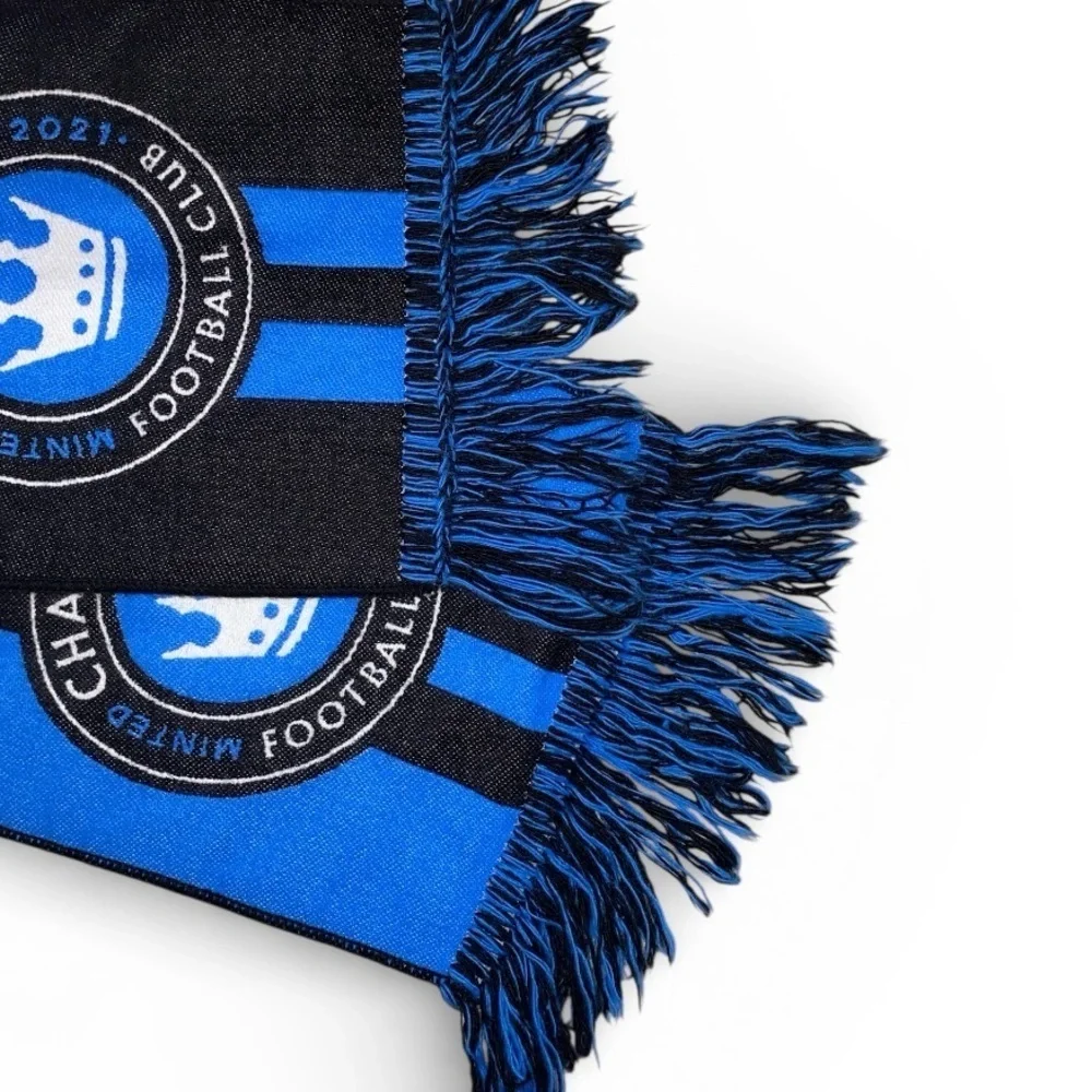 CHARLOTTE FOOTBALL CLUB (FC) Two Tone Scarf Inaugural Season (2021) Black Blue